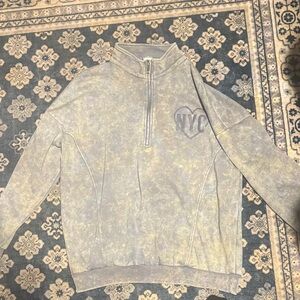 No Boundaries Gray Zip-Up Sweater